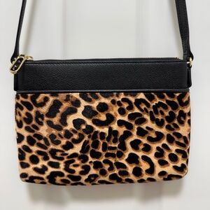 Talbots Crossbody Bag | Leopard Calf Hair & Leather | Excellent Condition 👜